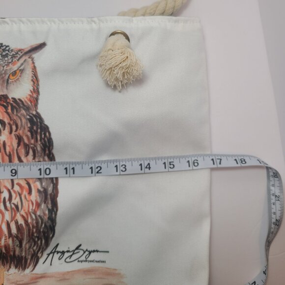 🦉 Angie Bryan Creations Owl Tote Bag – Original Artwork Print - Picture 9 of 14